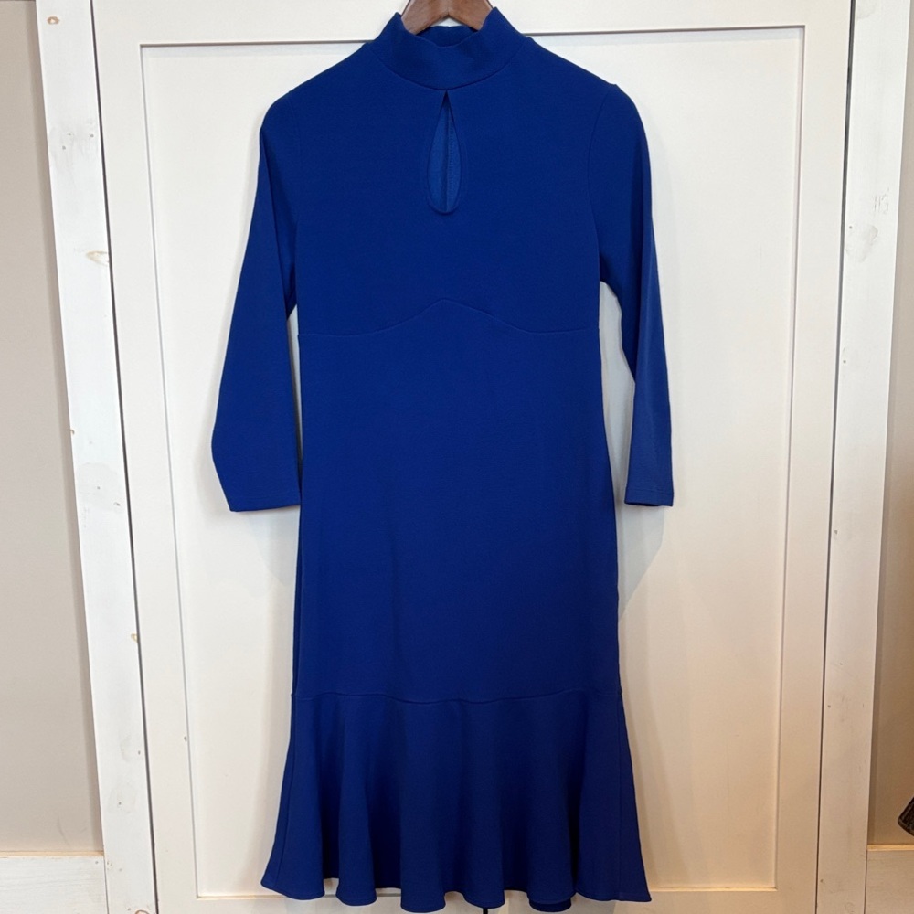 Slinky Brand Royal Blue Long Sleeve Dress